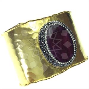 Fashion Gem and Crystals Cuff Bracelets
