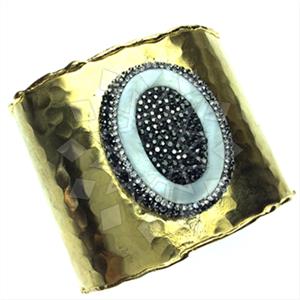 Fashion Gem and Crystals Cuff Bracelets