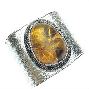 Fashion Gem and Crystals Cuff Bracelets