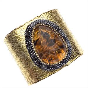 Fashion Gem and Crystals Cuff Bracelets