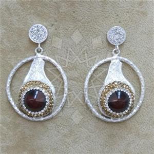 Fashion Gem and Crystals Single Drop Earrings