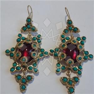 Fashion Handmade Artisan Brass  Statement Earring