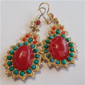 Fashion Handmade Artisan Brass  Statement Earring