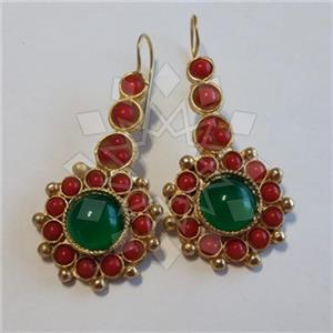 Fashion Handmade Artisan Brass  Statement Earring