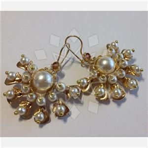 Fashion Handmade Artisan Brass  Statement Earring