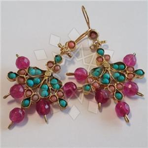 Fashion Handmade Artisan Brass  Statement Earring