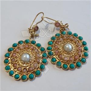 Fashion Handmade Artisan Brass  Statement Earring