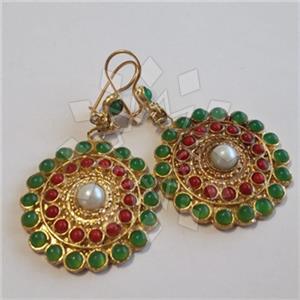 Fashion Handmade Artisan Brass  Statement Earring