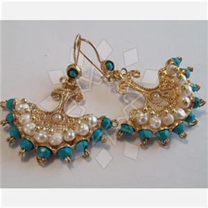 Fashion Handmade Artisan Brass  Statement Earring