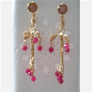Fashion Handmade Artisan Brass  Statement Earring