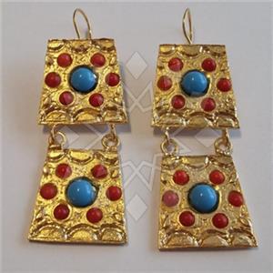 Fashion Handmade Artisan Brass  Statement Earring