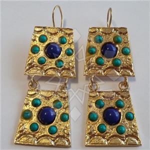 Fashion Handmade Artisan Brass  Statement Earring
