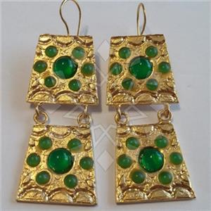 Fashion Handmade Artisan Brass  Statement Earring