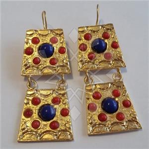 Fashion Handmade Artisan Brass  Statement Earring