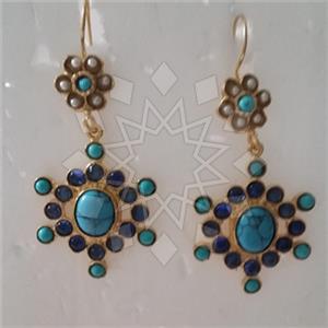 Fashion Handmade Artisan Brass  Statement Earring