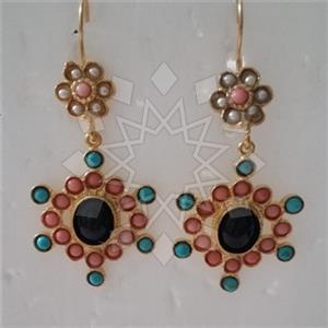Fashion Handmade Artisan Brass  Statement Earring