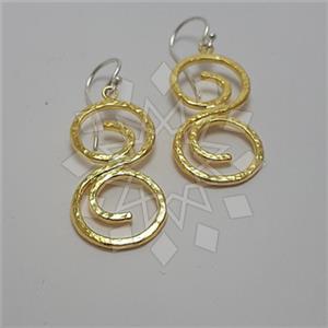 925 Sterling Silver Geometric Dangle Earrings