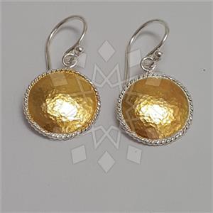 925 Sterling Silver Geometric Dangle Earrings