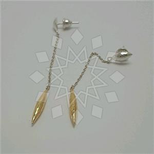 925 Sterling Silver Geometric Dangle Earrings