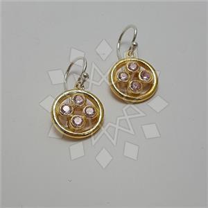 925 Sterling Silver Geometric Dangle Earrings