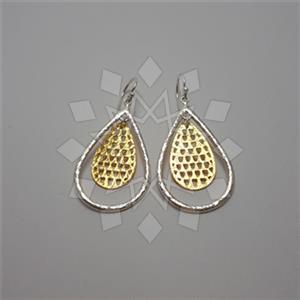 925 Sterling Silver Geometric Dangle Earrings