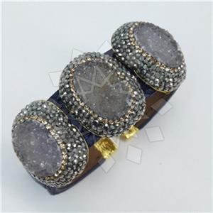 Fashion Gem and Crystals Cuff Bracelets