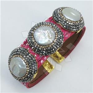 Fashion Gem and Crystals Cuff Bracelets