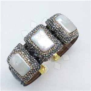 Fashion Gem and Crystals Cuff Bracelets
