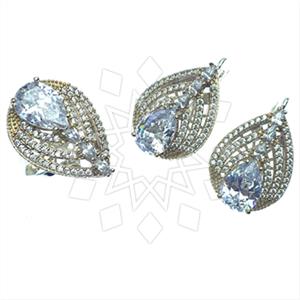 Turkish Silver Hurrem Sultan  Ring Earrings Sets