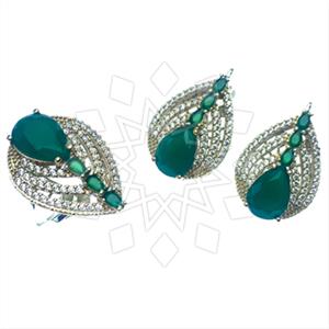 Turkish Silver Hurrem Sultan  Ring Earrings Sets