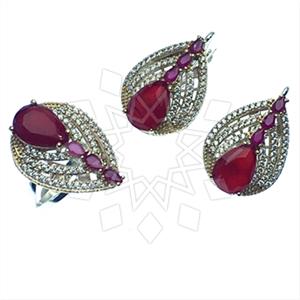 Turkish Silver Hurrem Sultan  Ring Earrings Sets