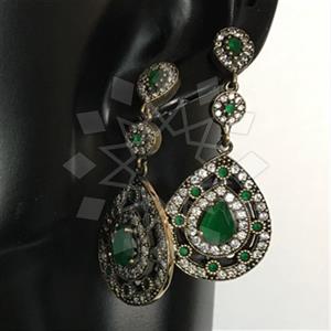 Turkish Silver Hurrem Sultan  Dangle Earrings