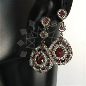 Turkish Silver Hurrem Sultan  Dangle Earrings