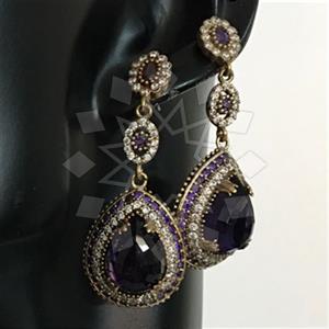 Turkish Silver Hurrem Sultan  Dangle Earrings