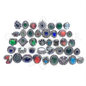 500 Grams Turkish Silver Gemstone Rings
