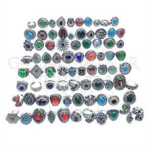 1000 Grams Turkish Silver Gemstone Rings