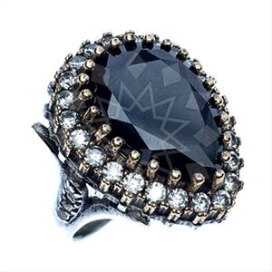 Turkish Silver Hurrem Sultan  Gemstone Rings