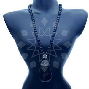 Fashion Gem and Crystals Beaded Necklace