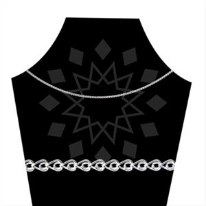 925 Sterling Silver Chain  Metal and Chain Necklace