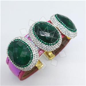 Fashion Gem and Crystals Cuff Bracelets