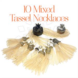 Fashion Beaded Tassel  Tassel Necklace