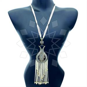 Fashion Hamsa Hand Tassel Necklace