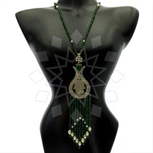 Fashion Hamsa Hand Tassel Necklace