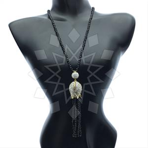 Fashion Beaded Tassel  Tassel Necklace
