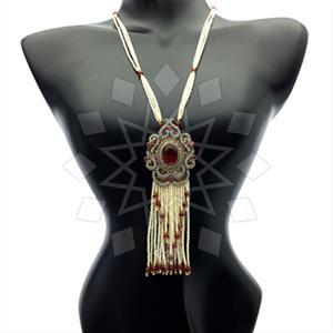 Fashion Beaded Tassel  Tassel Necklace