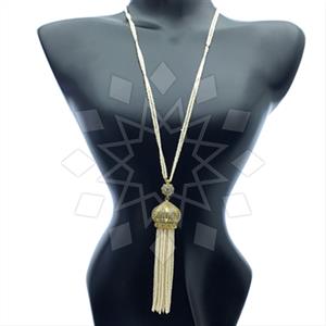 Fashion Beaded Tassel  Tassel Necklace