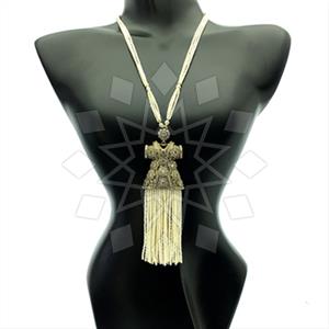 Fashion Beaded Tassel  Tassel Necklace