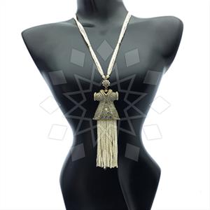 Fashion Beaded Tassel  Tassel Necklace