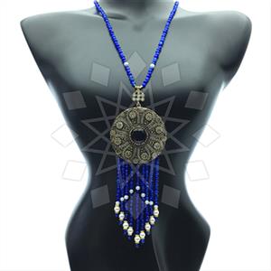 Fashion Beaded Tassel  Tassel Necklace