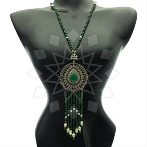 Fashion Beaded Tassel  Tassel Necklace